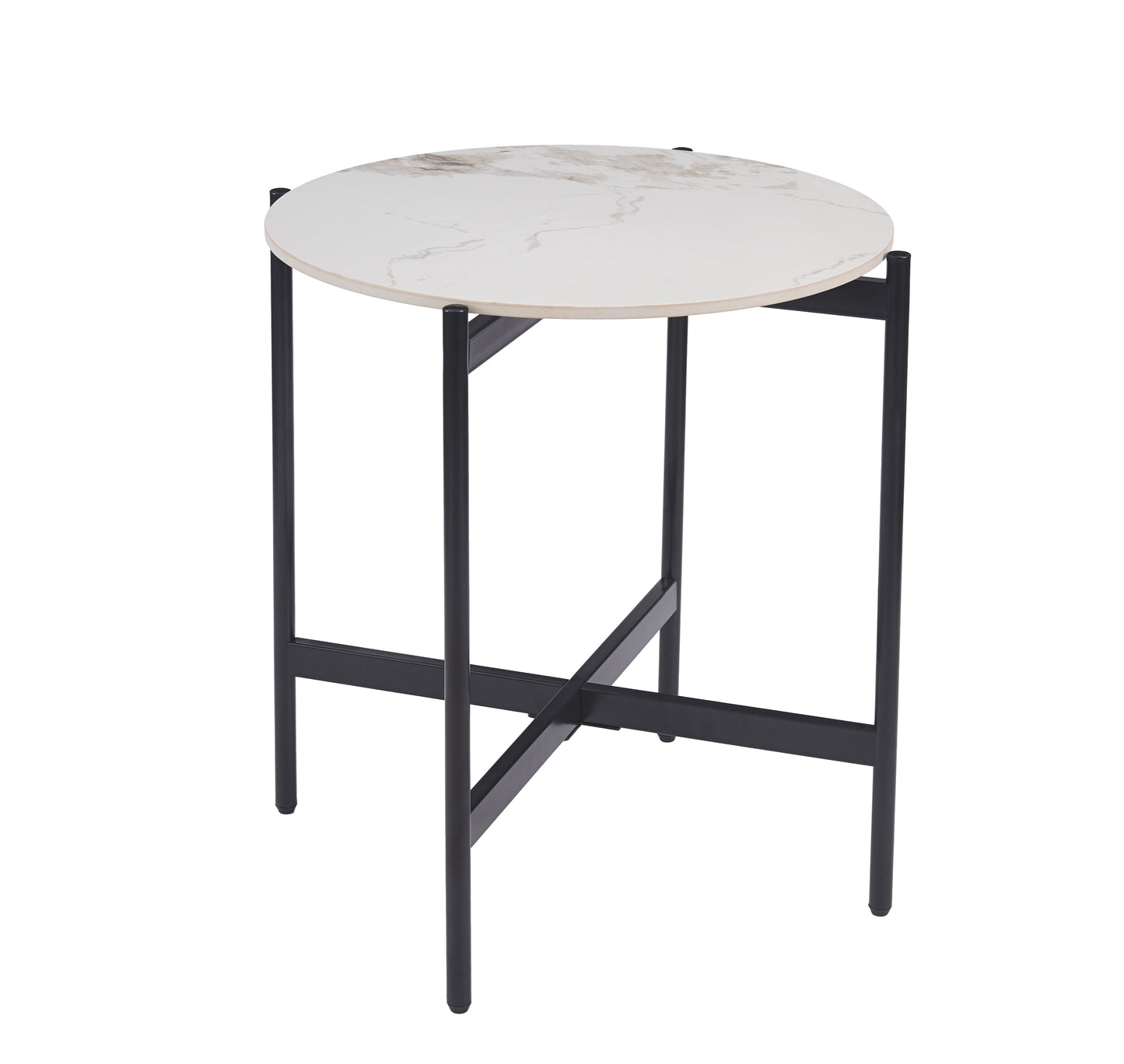 Alina Marble-Effect Side Table