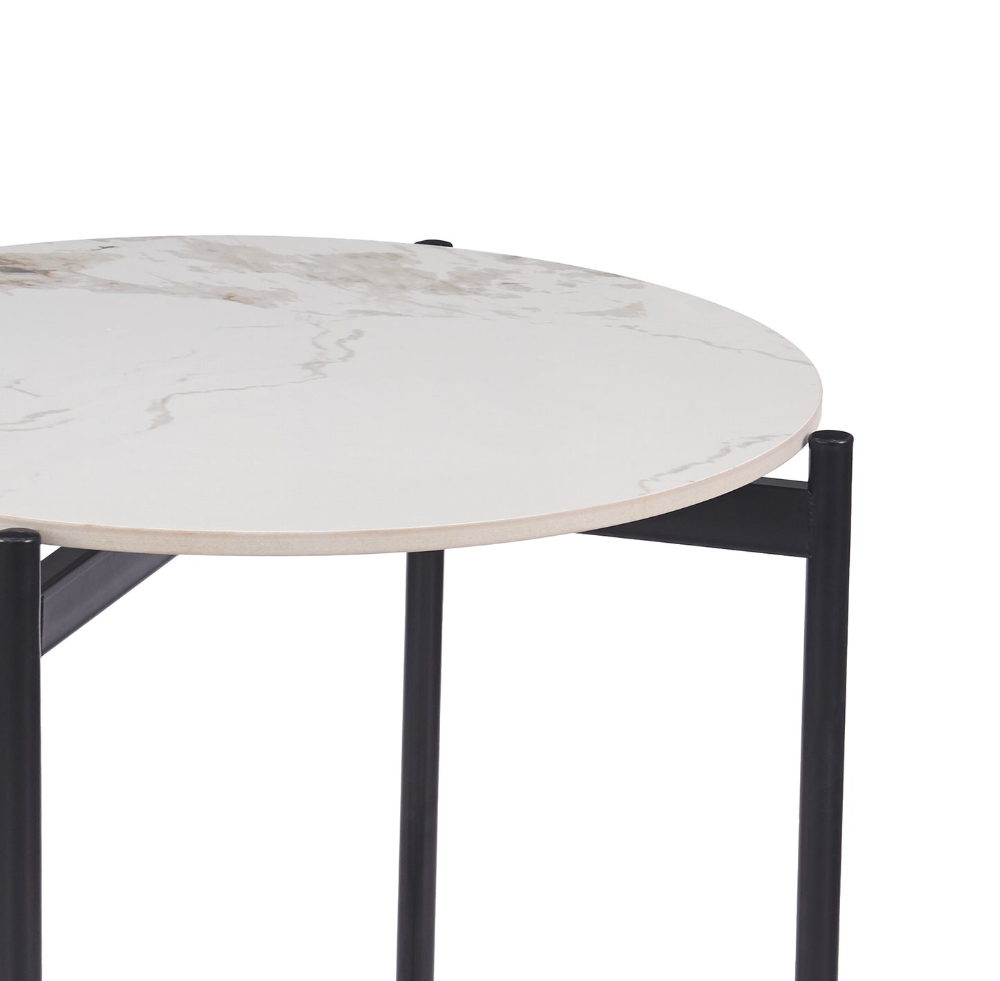 Alina Marble-Effect Side Table