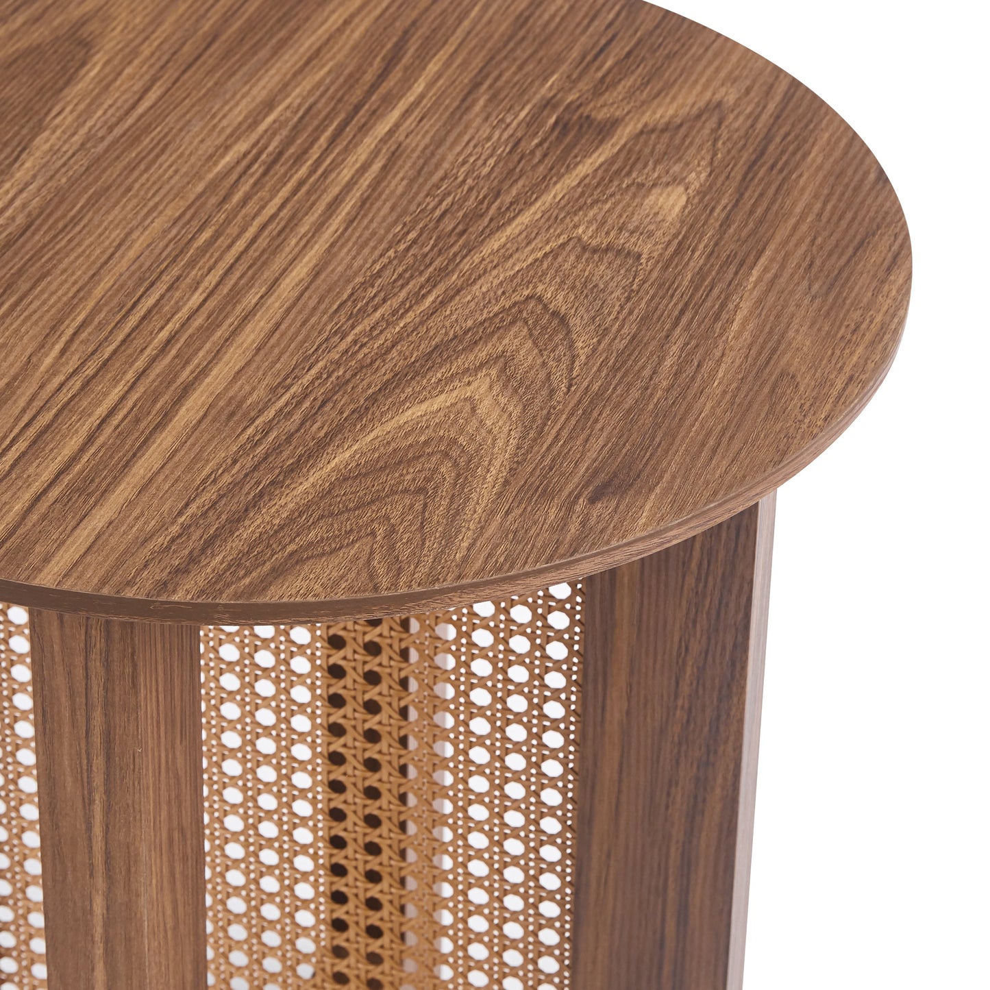 Riva Cane-Panel Side Table