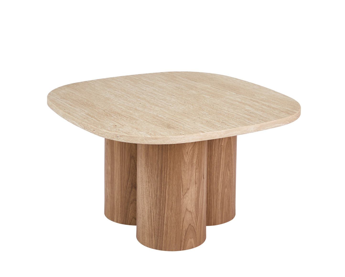 Nessa Triple-Pedestal Coffee Table