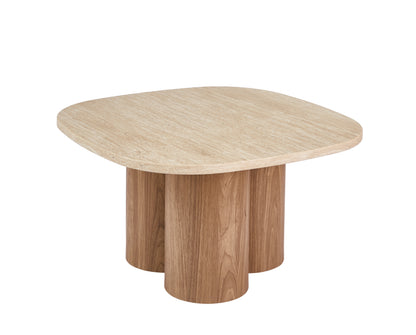 Nessa Triple-Pedestal Coffee Table