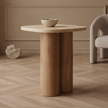 Orin Twin-Column Side Table