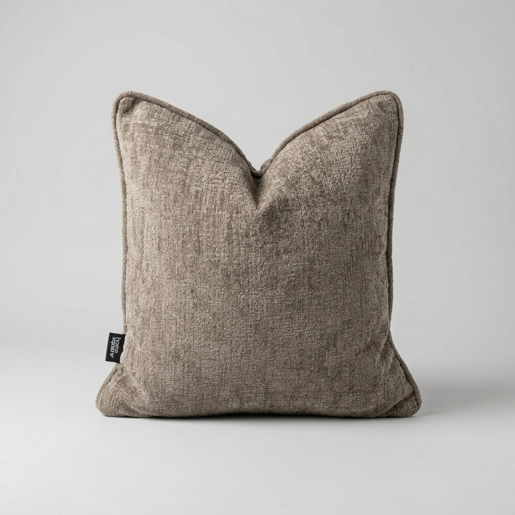 Textured Decorative Cushion – Stone – 50 × 50 cm