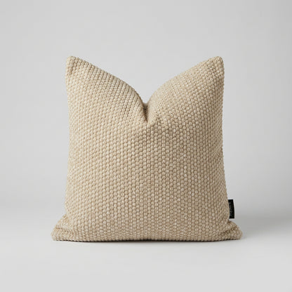 Waffle Textured Decorative Cushion – Oatmeal 50cm x 50cm