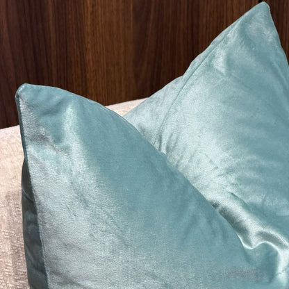 Luxury Velvet Decorative Cushion – Seafoam – 50 × 50 cm