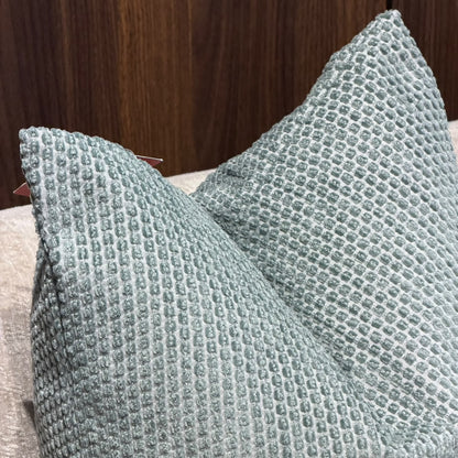 Waffle Textured Decorative Cushion – Sea foam 50cm x 50cm