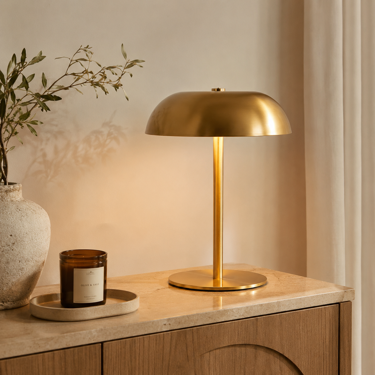 Luma Cordless Table Lamp - Gold