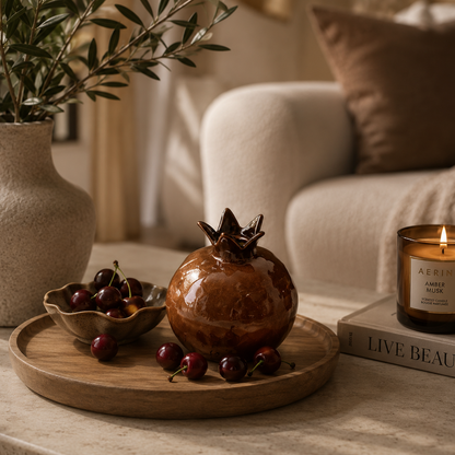 Pomegranate Ceramic Accent