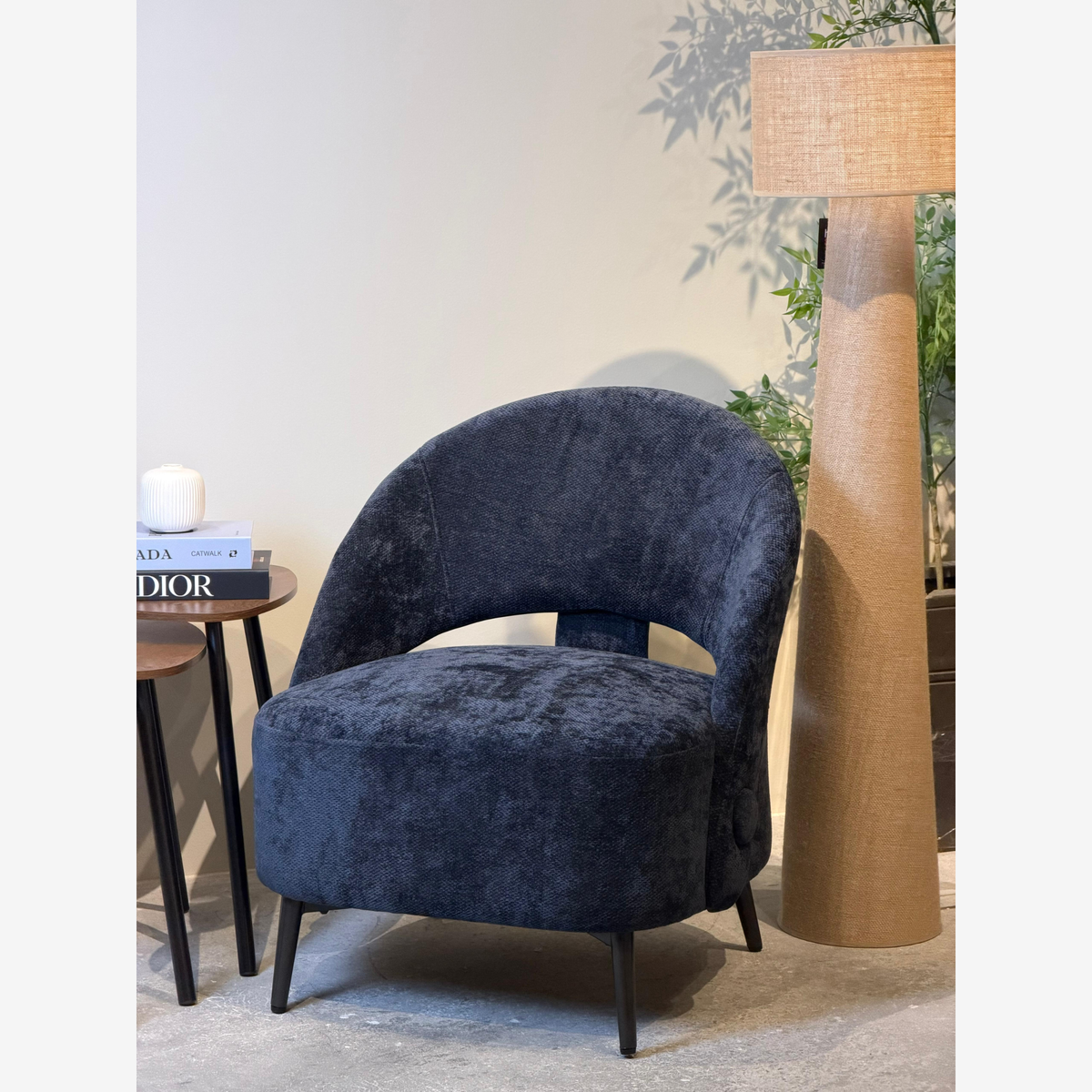 Modern Curved Accent Chair