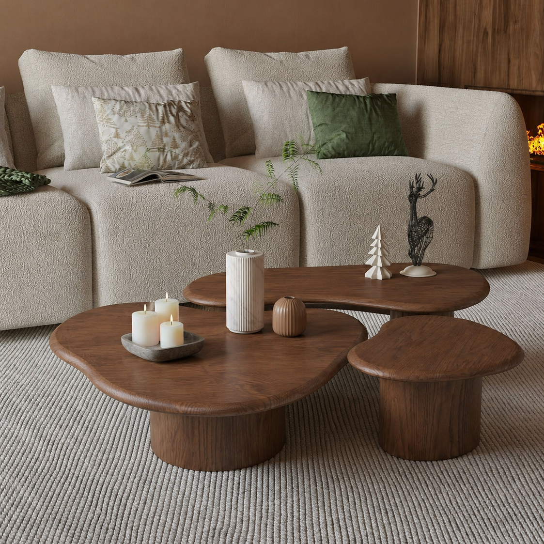 Pebble Nest Coffee Table Set-Estimated delivery: 1 Week