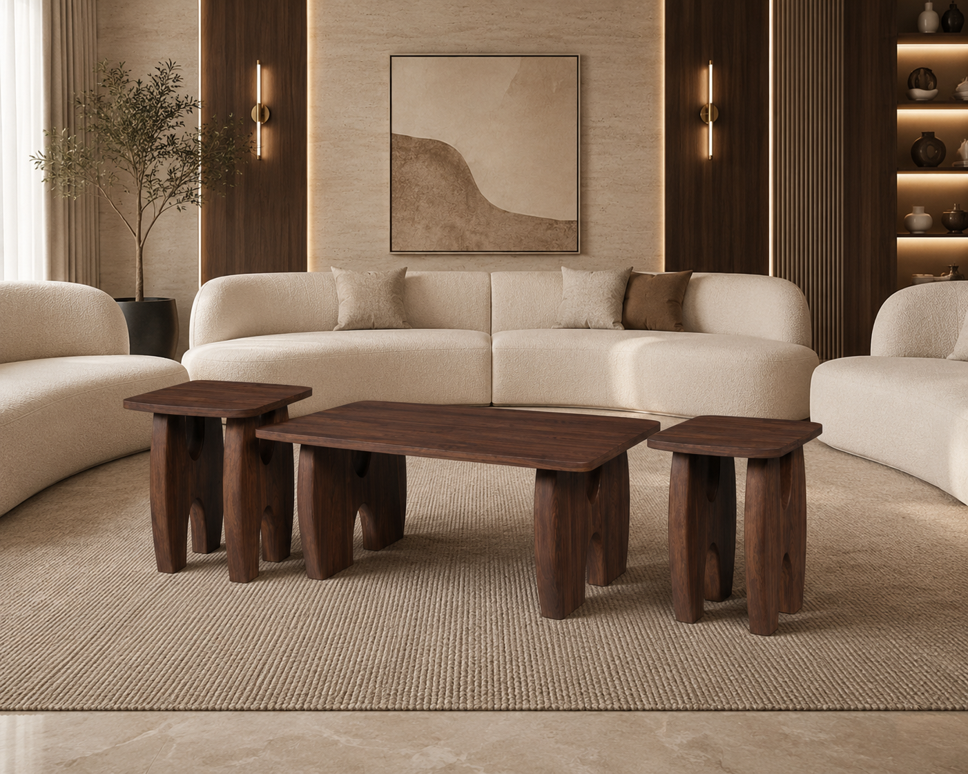 Vista Coffee Table Set - wood