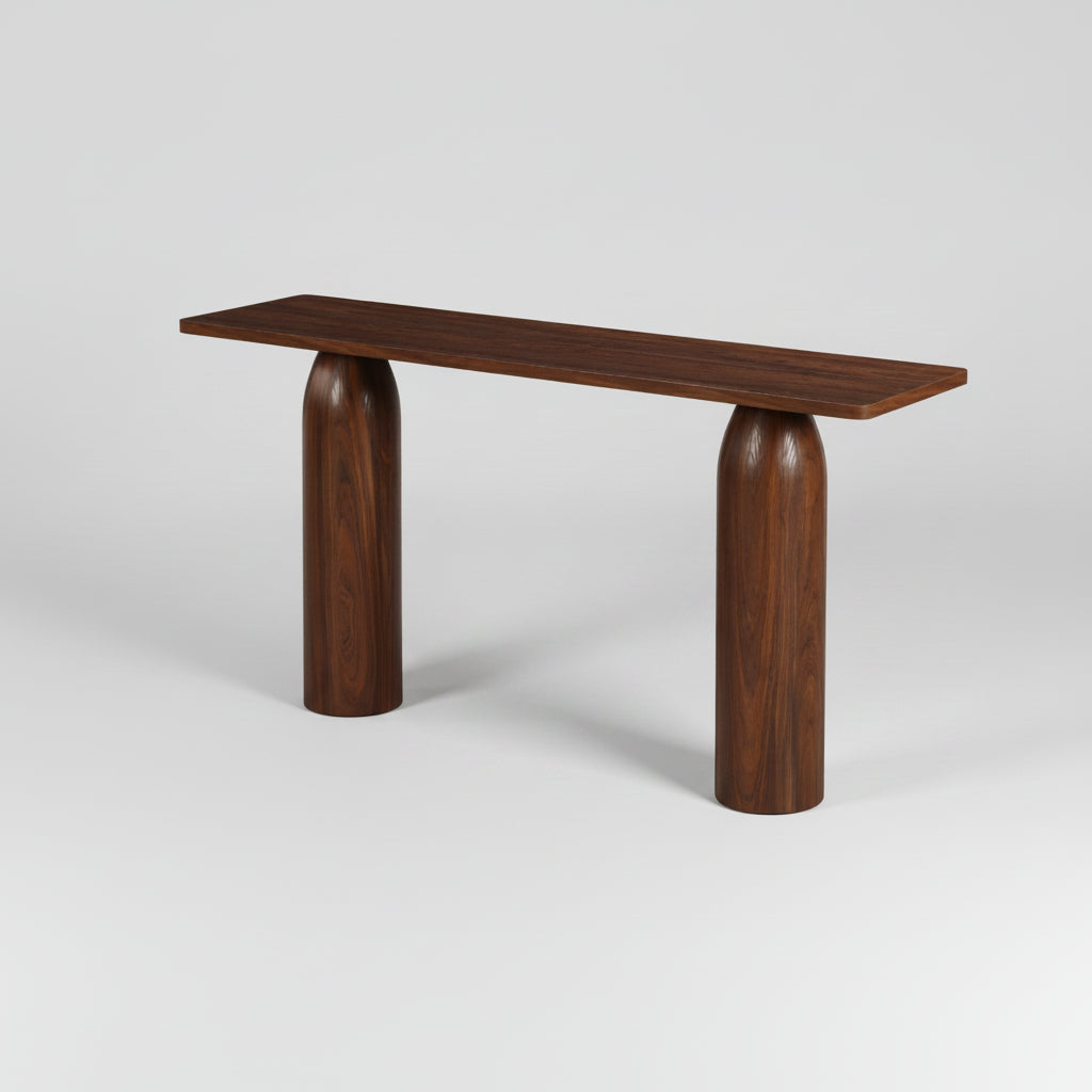 Luno Walnut Console Table – 140 × 40 × 80 cm