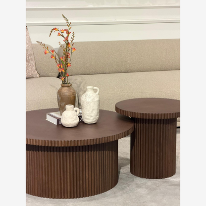 Orion Fluted Table Set-Estimated delivery:3-4 Weeks