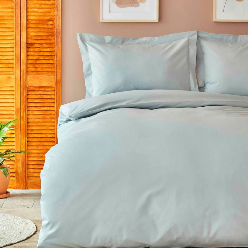 Karaca Home Back To Basic Blue Single Duvet Cover Set – 100% Cotton