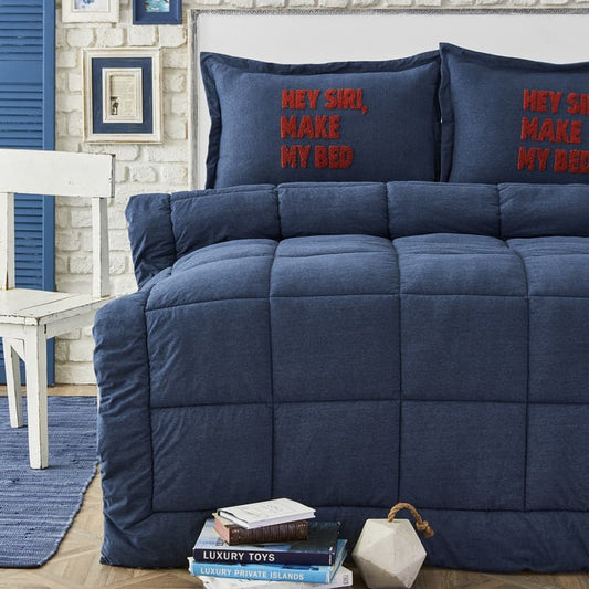 Karaca Home Softy Indigo Double Comforter Set